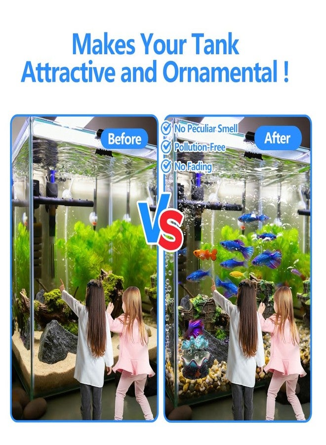 Abnaok Aquarium Shell Decoration, Tropical Clam Live-Action Ornament, for Fish Tank Aerating, Aquarium Oxygenated - Shell Pearl Air Stone Bubble Decoration - Image 5